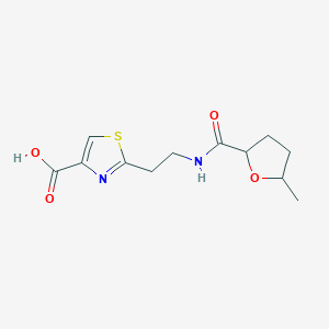 2-[2-[(5-Methyloxolane-2-carbonyl)amino]ethyl]-1,3-thiazole-4-carboxylic acid