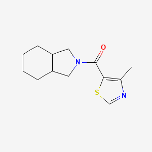 1,3,3a,4,5,6,7,7a-Octahydroisoindol-2-yl-(4-methyl-1,3-thiazol-5-yl)methanone