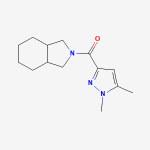 1,3,3a,4,5,6,7,7a-Octahydroisoindol-2-yl-(1,5-dimethylpyrazol-3-yl)methanone