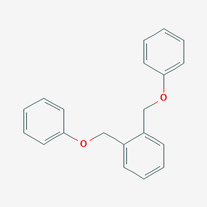 molecular formula C20H18O2 B076173 苯，1,2-双(苯氧甲基)- CAS No. 10403-74-4