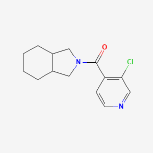 molecular formula C14H17ClN2O B7617328 1,3,3a,4,5,6,7,7a-Octahydroisoindol-2-yl-(3-chloropyridin-4-yl)methanone 