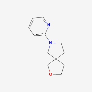 molecular formula C12H16N2O B7617367 7-Pyridin-2-yl-2-oxa-7-azaspiro[4.4]nonane 