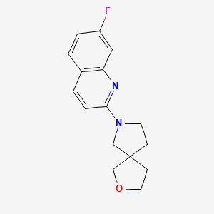 7-(7-Fluoroquinolin-2-yl)-2-oxa-7-azaspiro[4.4]nonane