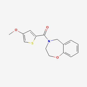 3,5-dihydro-2H-1,4-benzoxazepin-4-yl-(4-methoxythiophen-2-yl)methanone