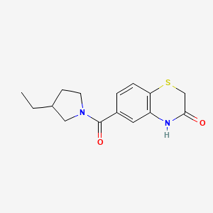 6-(3-ethylpyrrolidine-1-carbonyl)-4H-1,4-benzothiazin-3-one