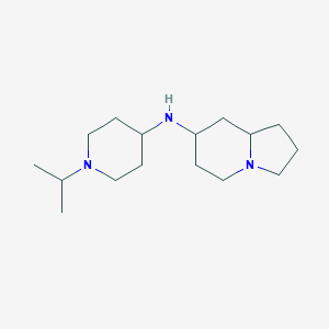 N-(1-propan-2-ylpiperidin-4-yl)-1,2,3,5,6,7,8,8a-octahydroindolizin-7-amine