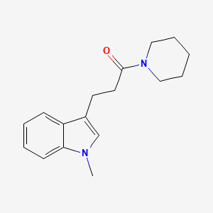 3-(1-Methylindol-3-yl)-1-piperidin-1-ylpropan-1-one