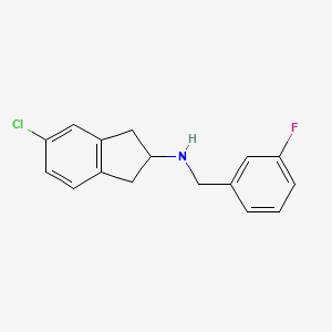 5-chloro-N-[(3-fluorophenyl)methyl]-2,3-dihydro-1H-inden-2-amine