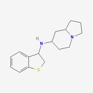 N-(2,3-dihydro-1-benzothiophen-3-yl)-1,2,3,5,6,7,8,8a-octahydroindolizin-7-amine