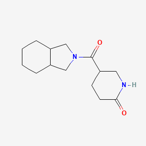 molecular formula C14H22N2O2 B7617582 5-(1,3,3a,4,5,6,7,7a-Octahydroisoindole-2-carbonyl)piperidin-2-one 