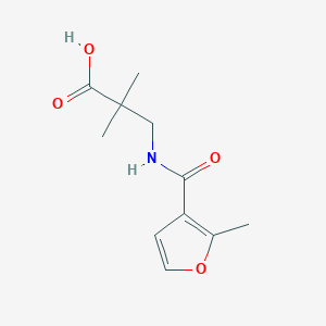 2,2-Dimethyl-3-[(2-methylfuran-3-carbonyl)amino]propanoic acid