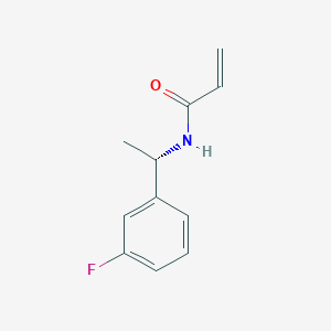 N-[(1S)-1-(3-fluorophenyl)ethyl]prop-2-enamide