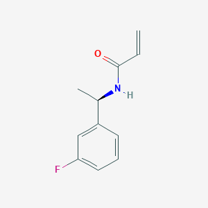 molecular formula C11H12FNO B7617602 N-[(1R)-1-(3-fluorophenyl)ethyl]prop-2-enamide 