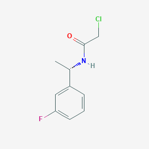 2-chloro-N-[(1S)-1-(3-fluorophenyl)ethyl]acetamide