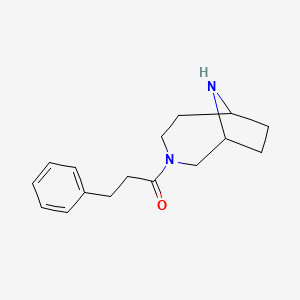 1-(3,9-Diazabicyclo[4.2.1]nonan-3-yl)-3-phenylpropan-1-one