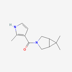 molecular formula C13H18N2O B7617706 (6,6-dimethyl-3-azabicyclo[3.1.0]hexan-3-yl)-(2-methyl-1H-pyrrol-3-yl)methanone 