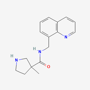 3-methyl-N-(quinolin-8-ylmethyl)pyrrolidine-3-carboxamide