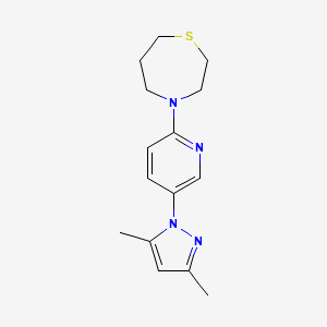 4-[5-(3,5-Dimethylpyrazol-1-yl)pyridin-2-yl]-1,4-thiazepane