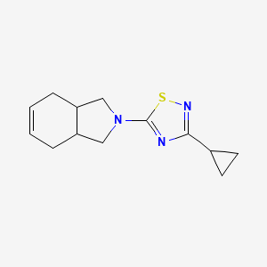 5-(1,3,3a,4,7,7a-Hexahydroisoindol-2-yl)-3-cyclopropyl-1,2,4-thiadiazole