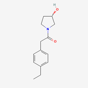 2-(4-ethylphenyl)-1-[(3S)-3-hydroxypyrrolidin-1-yl]ethanone