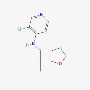 3-chloro-N-(7,7-dimethyl-2-oxabicyclo[3.2.0]heptan-6-yl)pyridin-4-amine