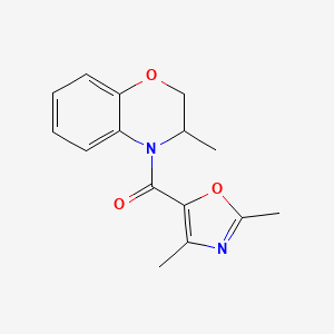 (2,4-Dimethyl-1,3-oxazol-5-yl)-(3-methyl-2,3-dihydro-1,4-benzoxazin-4-yl)methanone