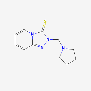 2-(Pyrrolidin-1-ylmethyl)-[1,2,4]triazolo[4,3-a]pyridine-3-thione