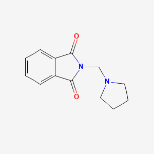 molecular formula C13H14N2O2 B7617838 2-(Pyrrolidin-1-ylmethyl)isoindoline-1,3-dione 