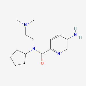 5-amino-N-cyclopentyl-N-[2-(dimethylamino)ethyl]pyridine-2-carboxamide