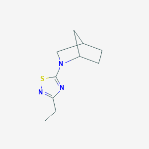 5-(2-Azabicyclo[2.2.1]heptan-2-yl)-3-ethyl-1,2,4-thiadiazole