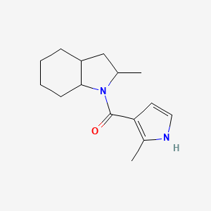 (2-methyl-2,3,3a,4,5,6,7,7a-octahydroindol-1-yl)-(2-methyl-1H-pyrrol-3-yl)methanone