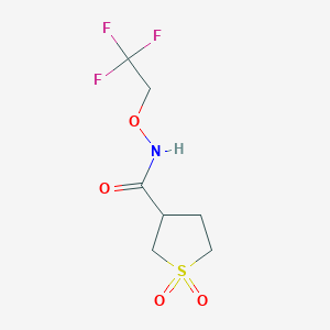 1,1-dioxo-N-(2,2,2-trifluoroethoxy)thiolane-3-carboxamide