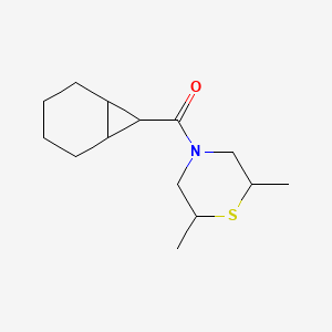 7-Bicyclo[4.1.0]heptanyl-(2,6-dimethylthiomorpholin-4-yl)methanone