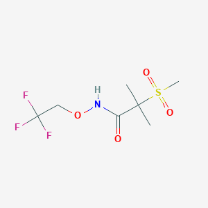 2-methyl-2-methylsulfonyl-N-(2,2,2-trifluoroethoxy)propanamide