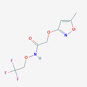 2-[(5-methyl-1,2-oxazol-3-yl)oxy]-N-(2,2,2-trifluoroethoxy)acetamide