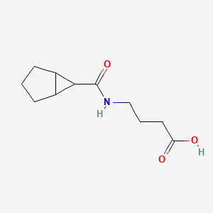 molecular formula C11H17NO3 B7618072 4-(Bicyclo[3.1.0]hexane-6-carbonylamino)butanoic acid 