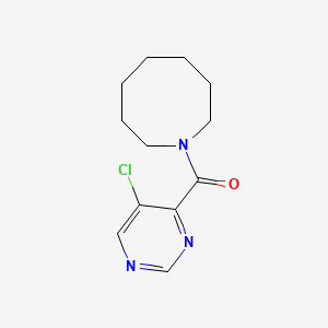 molecular formula C12H16ClN3O B7618086 Azocan-1-yl-(5-chloropyrimidin-4-yl)methanone 