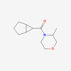 molecular formula C12H19NO2 B7618109 6-Bicyclo[3.1.0]hexanyl-(3-methylmorpholin-4-yl)methanone 