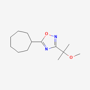 5-Cycloheptyl-3-(2-methoxypropan-2-yl)-1,2,4-oxadiazole