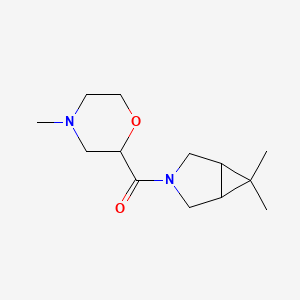 (6,6-Dimethyl-3-azabicyclo[3.1.0]hexan-3-yl)-(4-methylmorpholin-2-yl)methanone