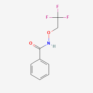 molecular formula C9H8F3NO2 B7618151 N-(2,2,2-trifluoroethoxy)benzamide 