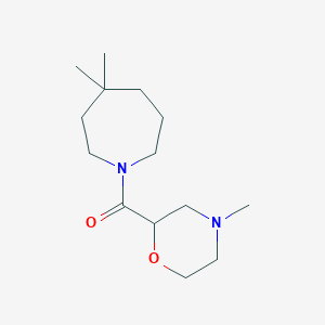 molecular formula C14H26N2O2 B7618176 (4,4-Dimethylazepan-1-yl)-(4-methylmorpholin-2-yl)methanone 