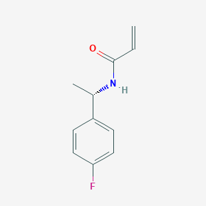 molecular formula C11H12FNO B7618191 N-[(1S)-1-(4-fluorophenyl)ethyl]prop-2-enamide 