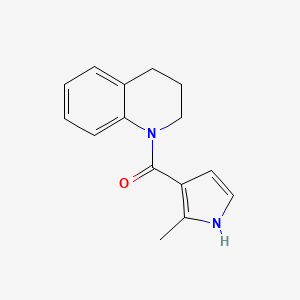 molecular formula C15H16N2O B7618209 3,4-dihydro-2H-quinolin-1-yl-(2-methyl-1H-pyrrol-3-yl)methanone 