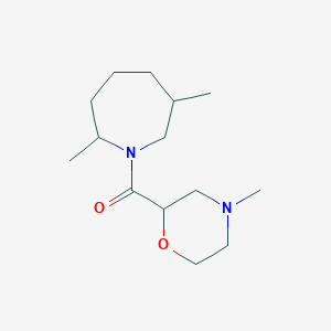 molecular formula C14H26N2O2 B7618211 (2,6-Dimethylazepan-1-yl)-(4-methylmorpholin-2-yl)methanone 