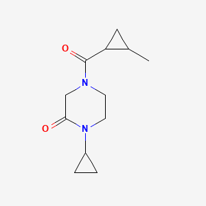 1-Cyclopropyl-4-(2-methylcyclopropanecarbonyl)piperazin-2-one