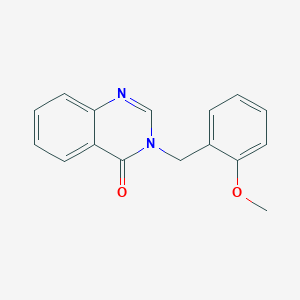 molecular formula C16H14N2O2 B7618245 4(3h)-Quinazolinone,3-[(2-methoxyphenyl)methyl]- 