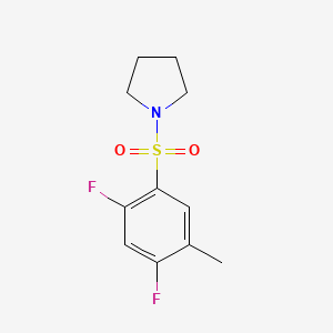 1-(2,4-Difluoro-5-methylphenyl)sulfonylpyrrolidine