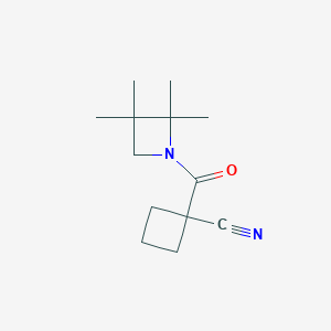 1-(2,2,3,3-Tetramethylazetidine-1-carbonyl)cyclobutane-1-carbonitrile