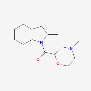 (2-Methyl-2,3,3a,4,5,6,7,7a-octahydroindol-1-yl)-(4-methylmorpholin-2-yl)methanone